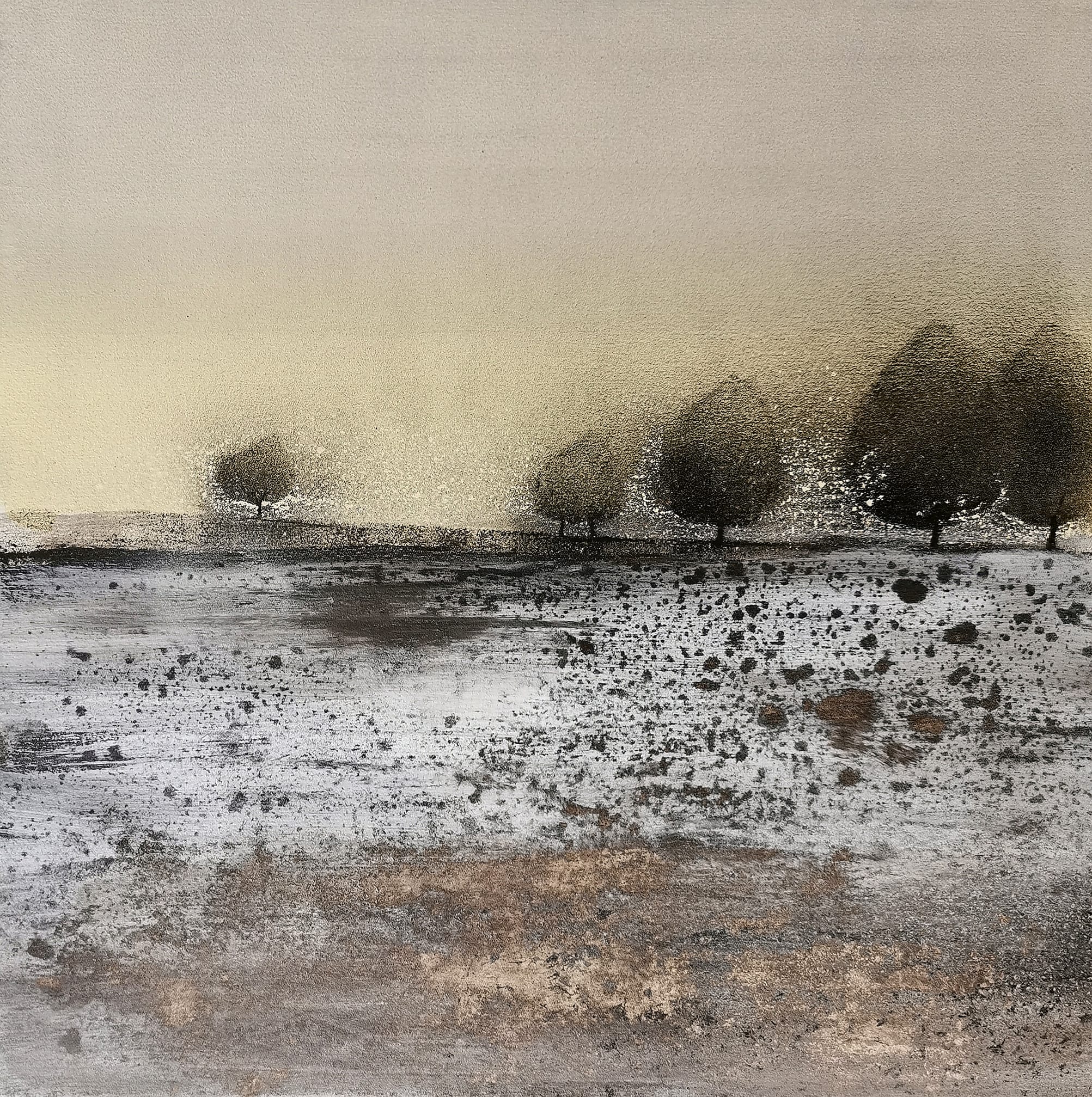 "Barwy listopada". Akryl na pł&oacute;tnie, 5ox50cm. Sprzedany.